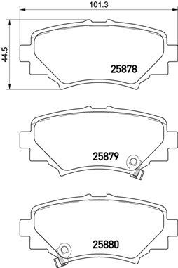 Mazda 3 Arka Fren Balatası Low-Met BREMBO
