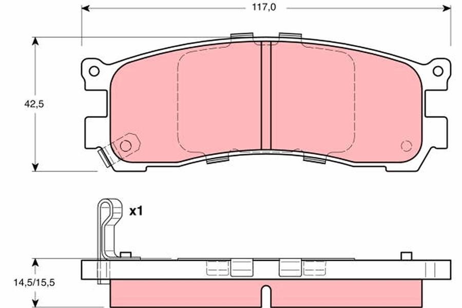 Mazda E Bus SG Arka Disk Balata TRW
