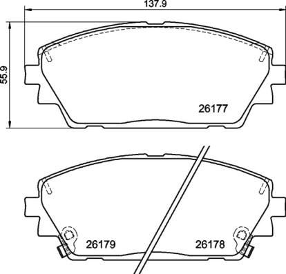 Mazda Ön Fren Balatası Low-Met BREMBO