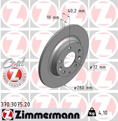 Mazda 6 Arka Fren Diski Dolu Tip ZIMMERMANN
