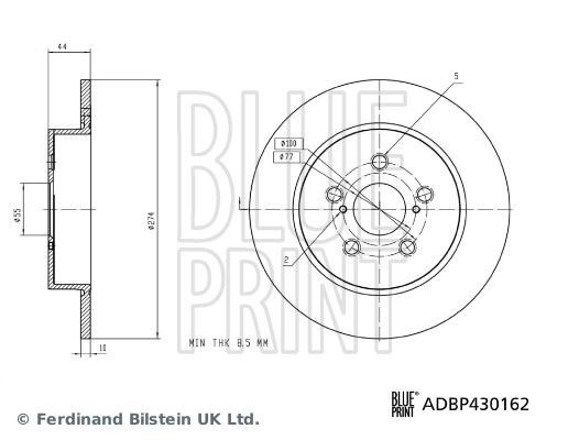 Mazda 2 4 Fren Diski BLUEPRINT
