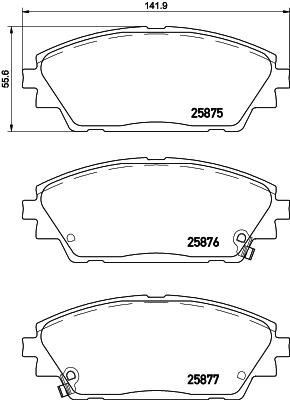 Mazda 3 CX-3 Ön Fren Balatası BREMBO
