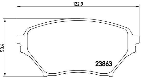 Mazda MX-5 I MX-5 II Ön Disk Fren Balatası VALEO