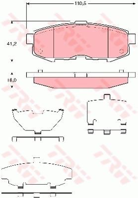 Mazda MPV II Arka Disk Balata TRW