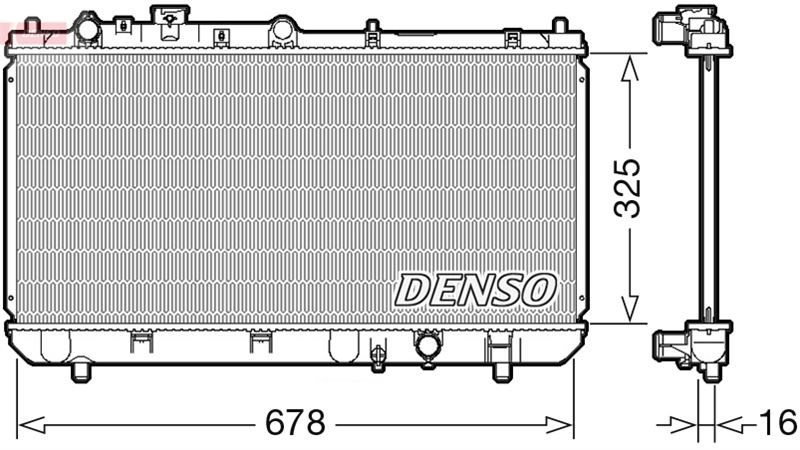 Mazda 323 F VI Motor Su Radyatörü DENSO