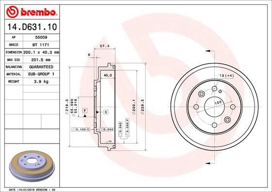 Mazda 323 F VI Fren Kampanası BREMBO