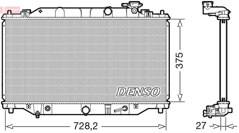 Mazda 6 Motor Su Radyatörü DENSO