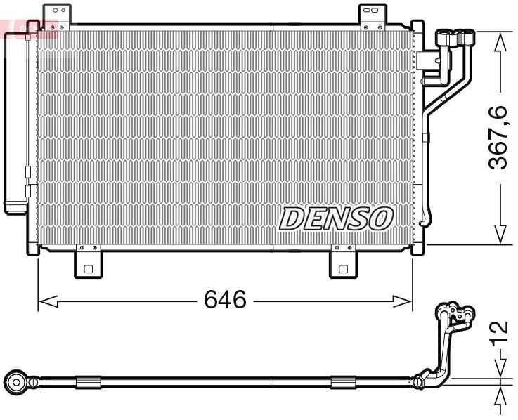 Mazda 3 Klima Radyatörü Kondenser DENSO