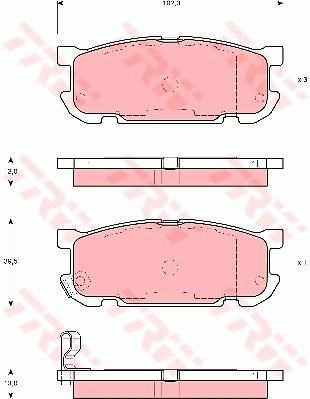 Mazda MX-5 II NB Arka Disk Balata TRW