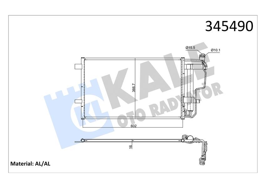 Mazda 3 Kondenser KALE-RADYATOR