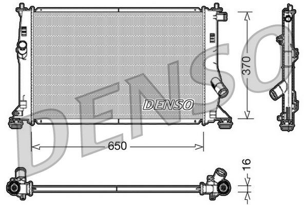 Mazda 3 Motor Su Radyatörü 00-09 DENSO