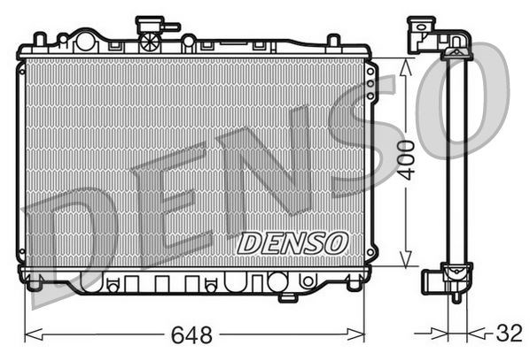 Mazda 626 II Motor Su Radyatörü DENSO