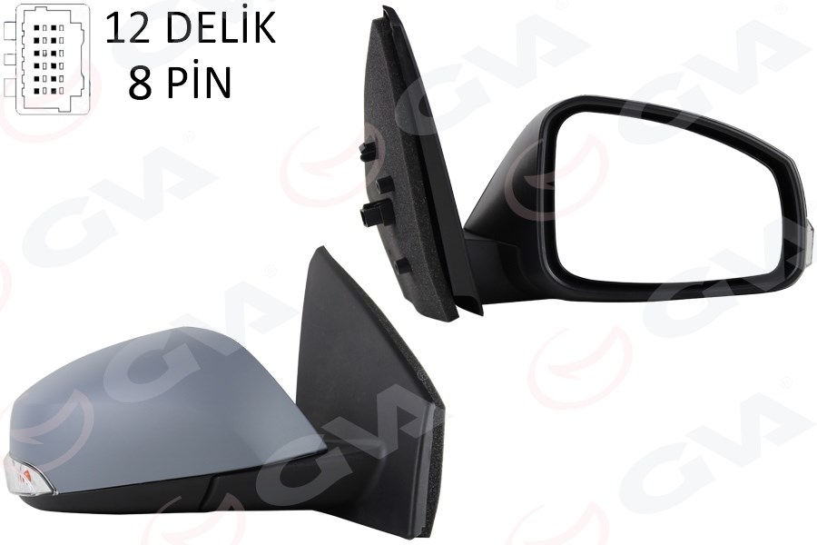 Renault Megane Elektrikli Isıtmalı Sinyalli Katlanır Sensörlü Astarlı... GVA