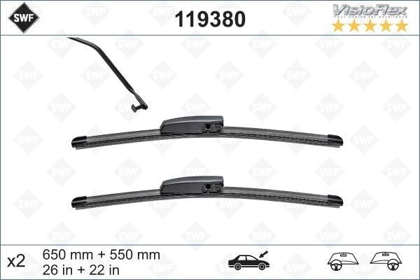 Renault Megane Scenic Grand Scenic Ön Silecek Süpürgesi Takımı Flatblade Muz... VALEO