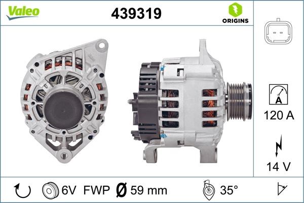 Renault Megane Laguna Scenic I Alternatör 120A VALEO