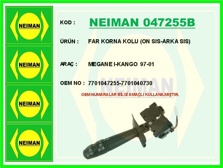 Renault Megane 1 Kangoo Far Korna Kolu Ön Sis Arka Sis BESCHER