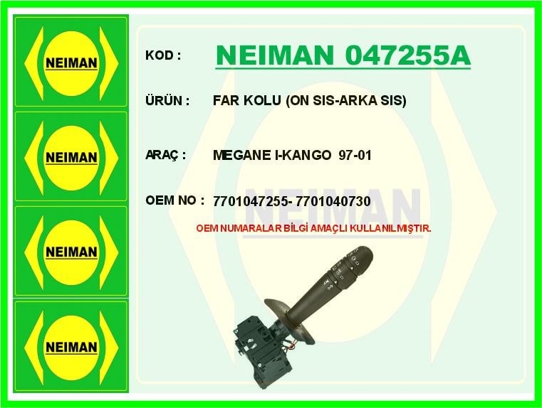 Renault Megane 1 Kangoo Far Kolu Ön Sis Arka Sis BESCHER