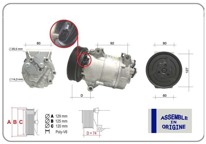 Renault Megane 1 Scenic 1 Megane 2 Scenic 2 Qashqai J10 Klima Kompresörü GUA