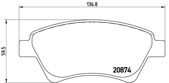 Renault Megane II Ön Fren Balatası BREMBO