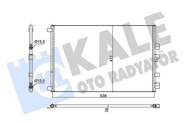 Renault Megane II Scenic II Grand Scenic II Kondenser 1.9-2.0DCİ KALE-RADYATOR