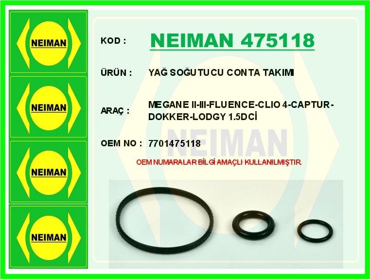 Renault Megane 2 3 Fluence Clio 4 Captur Dokker Lodgy 1.5 DCİ Yağ Soğutucu... BESCHER