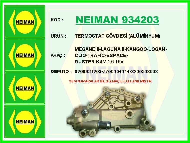 Renault Megane II Termostat 89 C 4 Fiş Müşürlü BESCHER