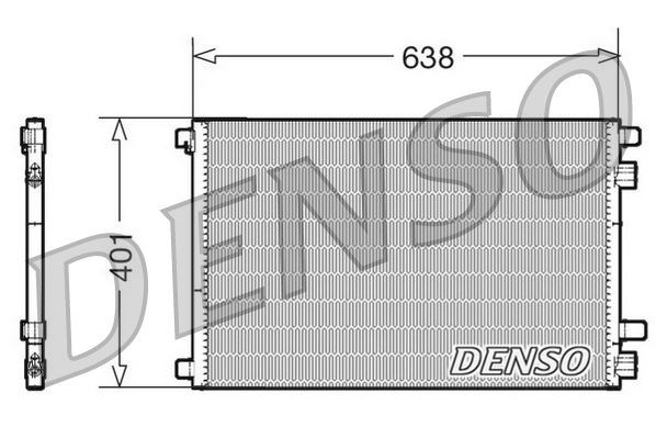 Renault Megane 2 Scenic 2 Grand Scenic 2 Klima Radyatörü Kondenser DENSO
