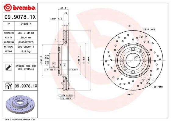 Renault Megane II Ön Fren Aynası Havalı BREMBO