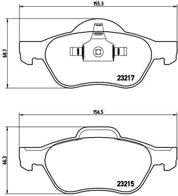 Renault Megane II Ön Fren Balatası BREMBO