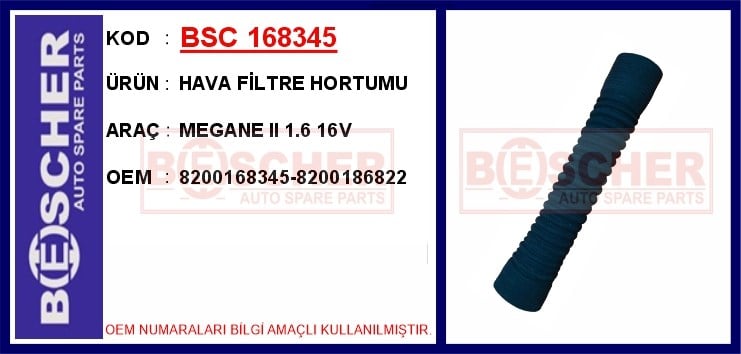 Renault Megane 2 Hava Filtre Hortumu BESCHER