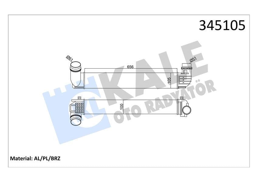 Renault Megane III Scenic III Intercooler 2.0DCI KALE-RADYATOR