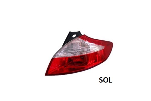 Renault Megane III HB Stop Lambası Sol Siyah PLEKSAN