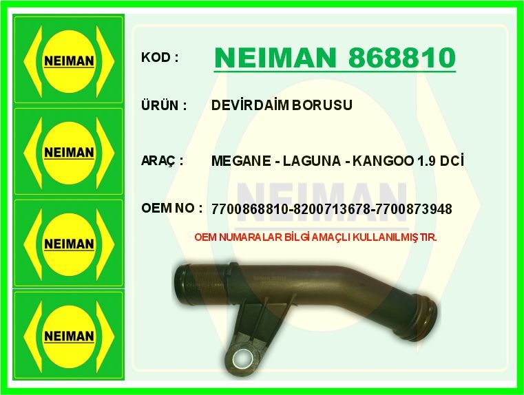 Renault Megane Devirdaim Borusu 1.9 DCİ BESCHER
