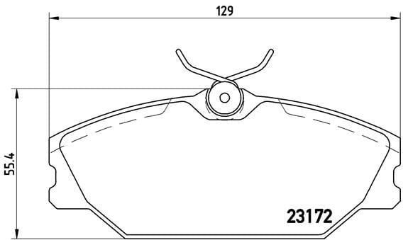 Renault Megane Ön Fren Balatası BREMBO