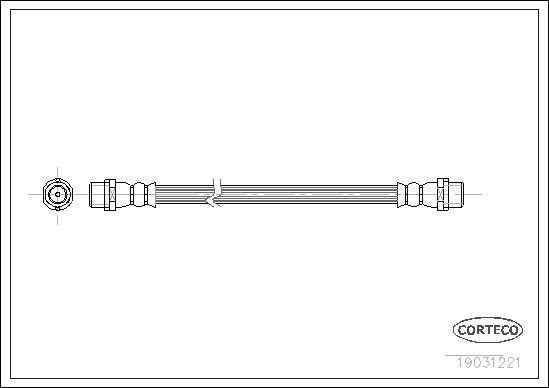 Mercedes Sprinter B904 B905 / VW LT 28-46 Arka Fren Hortumu CORTECO