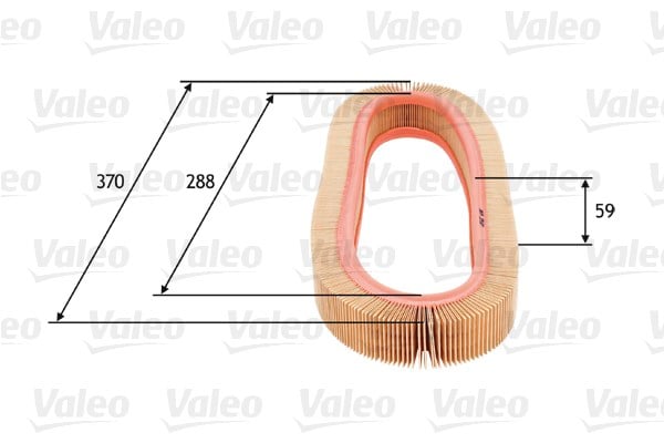 Mercedes M102 W201 W123 C124 Hava Filtresi VALEO
