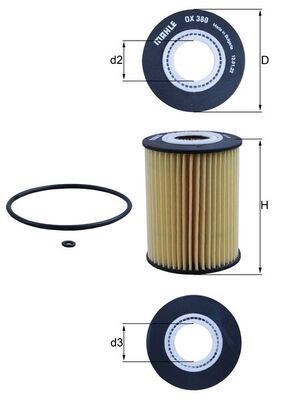 Mercedes OM642 W203-W204-C219-C218-W211-W212 Yağ Filtresi MAHLE