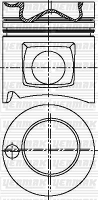 Mercedes OM 447HA/HLA Euro 1 Piston Segman Q128.0MM STD YENMAK