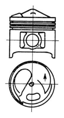 Mercedes M 110 Motor Piston Segman 1.00 KOLBEN
