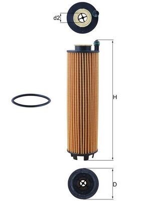 Mercedes Yağ Filtresi M256 OM654 W177 W247 W205 C257 W213 W223 V167 MAHLE
