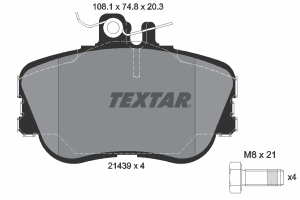 Mercedes C-Class W202 S202 Ön Fren Balatası TEXTAR