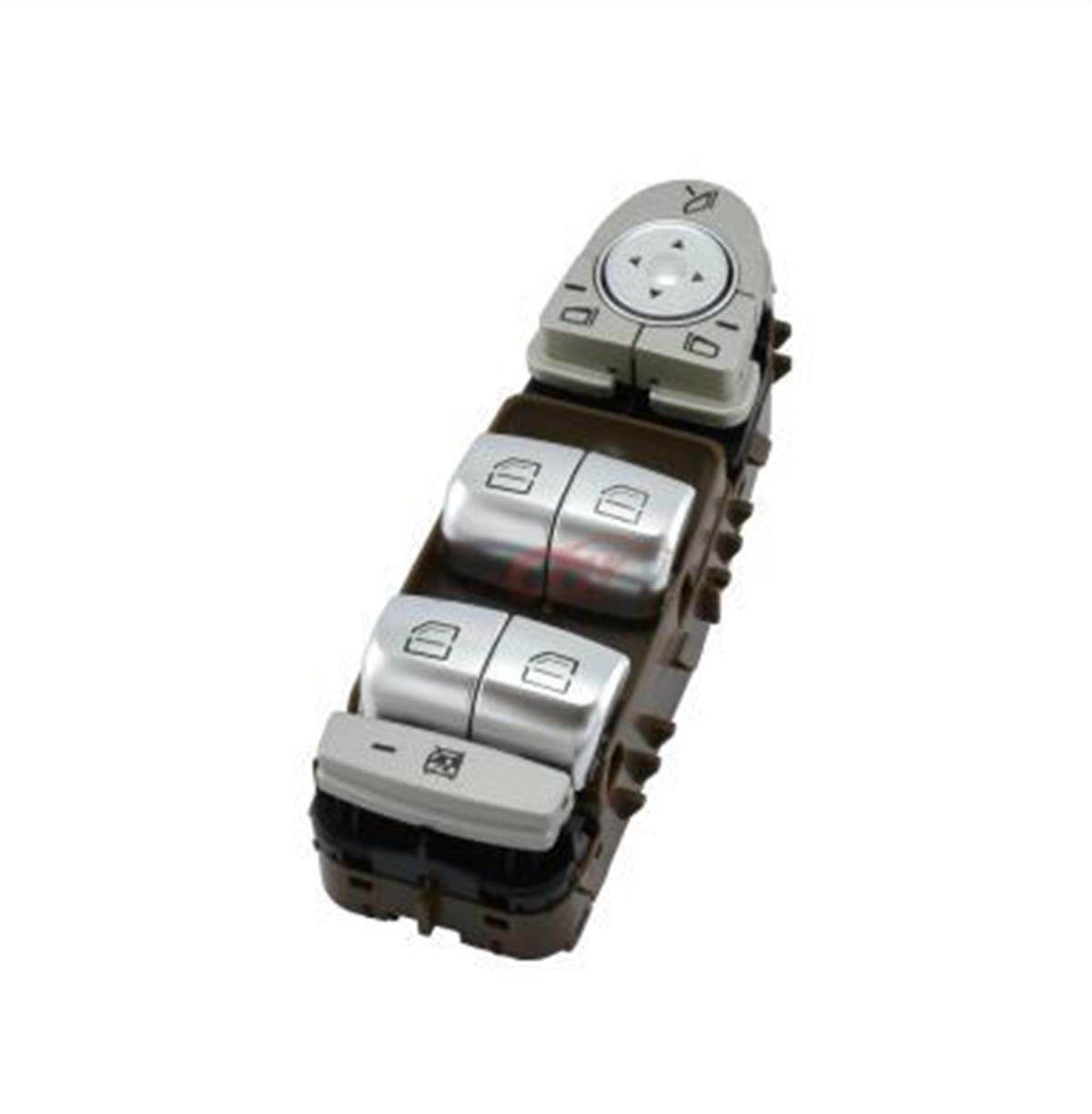 Mercedes Cam Açma Kumanda Düğmesi Mcar Sol Kahve Beyaz Işık