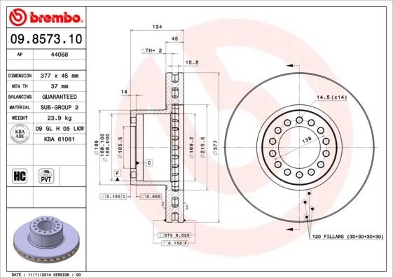 Mercedes-Benz Atego Fren Diski BREMBO