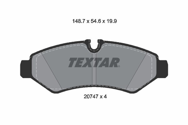 Mercedes Sprinter B907 Arka Fren Balatası [Tek Teker] TEXTAR