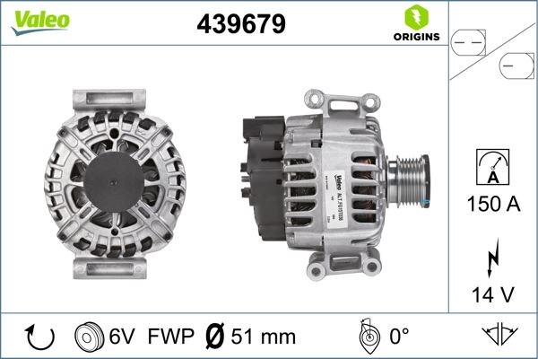 Mercedes W203 W204 S204 W212 S212 C207 A207 B906 Alternatör 14V 150A VALEO