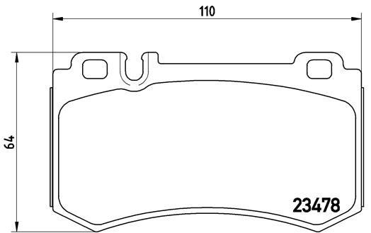 Mercedes AMG C219 W211 W220 Arka Fren Balatası BREMBO