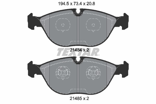 Mercedes W202 W210 W211 W220 R170 BMW E38 E52 Ön Fren Balatası TEXTAR