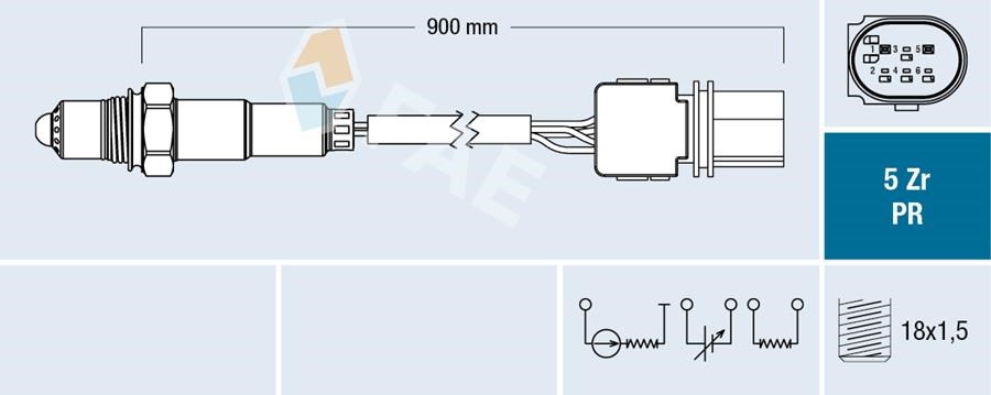 Mercedes W204 Oksijen Sensörü Katalitik Öncesi FAE