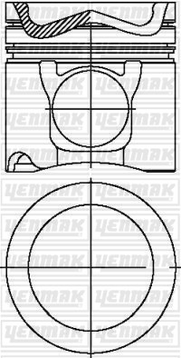 Mercedes OM 460.9XX Piston Segman Q128.0mm STD Euro 3 6 Silindir YENMAK