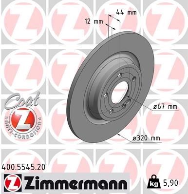Mercedes W177 V177 W247 C118 X118 H247 X247 Spor Tip Arka Fren Diski ZIMMERMANN